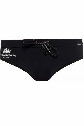 Logo-printed swimming briefs, zdjęcie 1 Logo-printed swimming briefs od Dolce & Gabbana